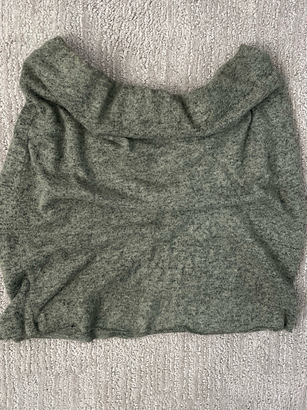 Y2K green knit mini skirt
